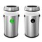 Alpine Industries Trash Can, Stainless Steel Brushed, Stainless Steel/Plastic ALP470-65L-CO-T - alternate 3